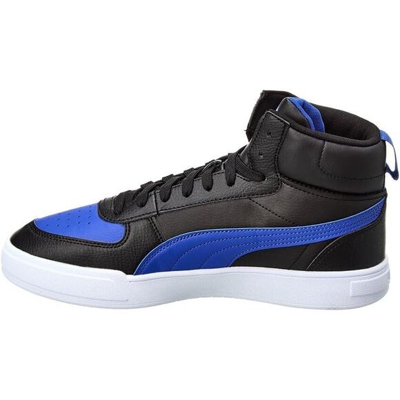 NWT PUMA Caven Mid Leather Sneaker, 10, Black